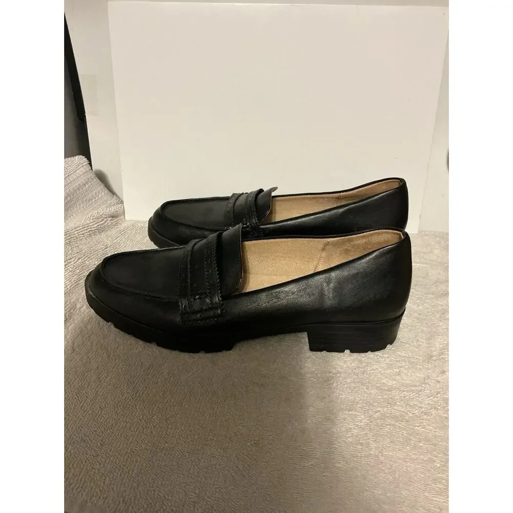 Life Stride Women’s London Loafer Slip On Shoes Black SZ 9.5
